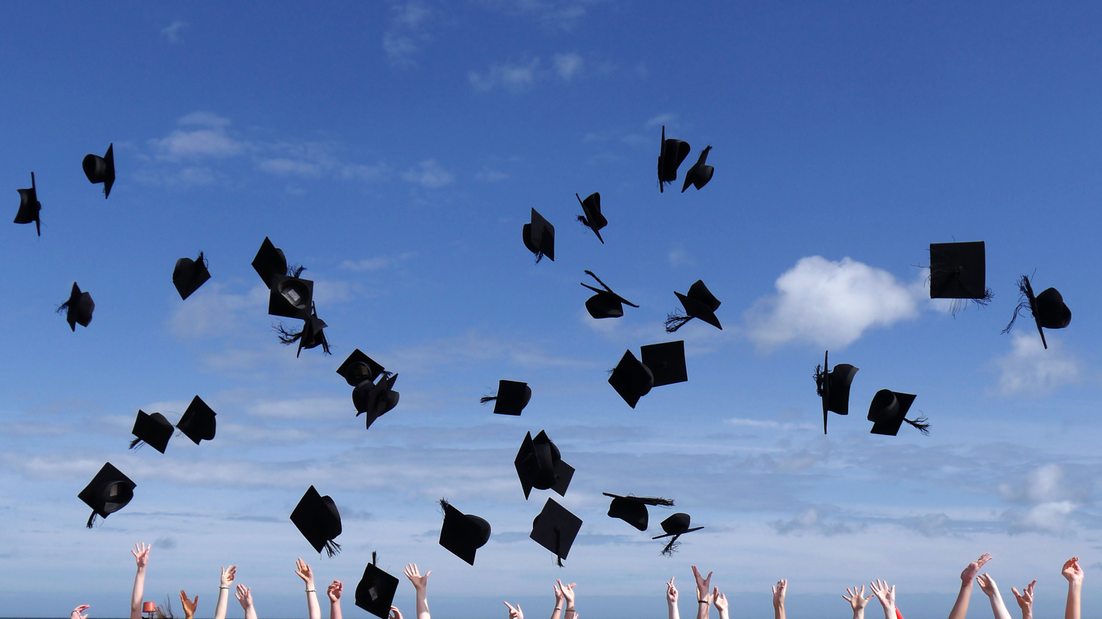 throwing graduation cap