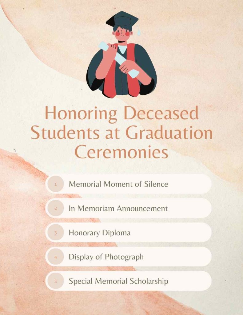 Honoring Deceased Students at Graduation Ceremonies