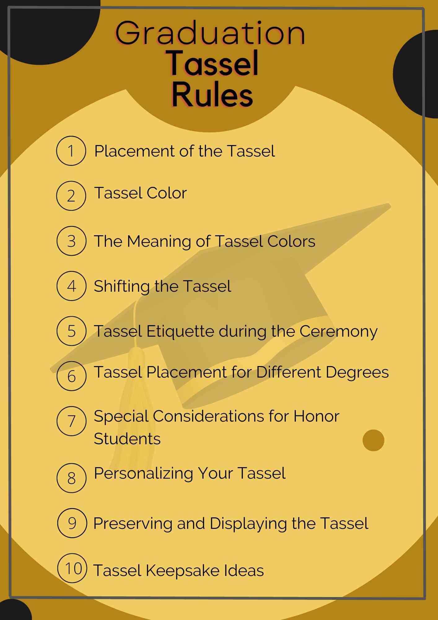 10 Graduation Tassel Rules Everyone Must Know